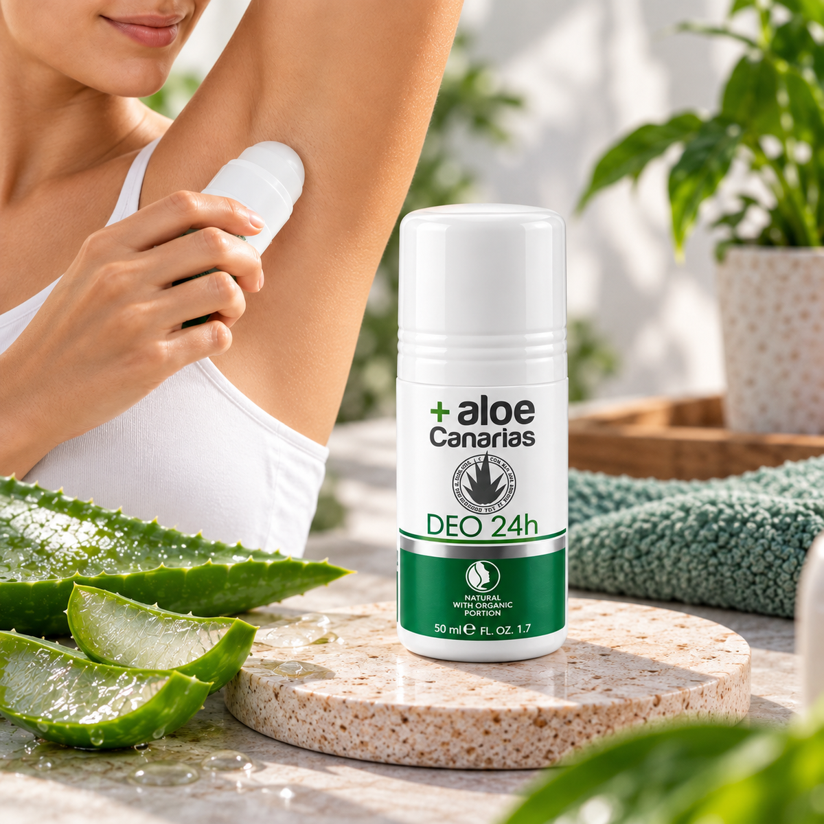 Bio deodorant z aloe vero brez aluminija, 50ml - slika 4