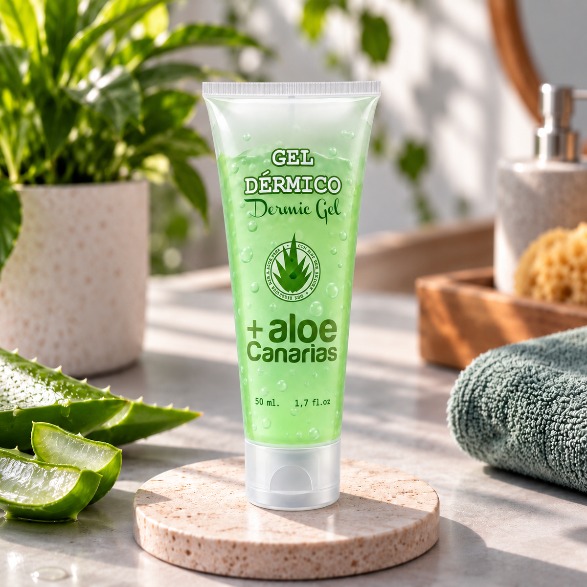 Aloe vera gel za kožo - Dermic gel, 50ml - slika 2