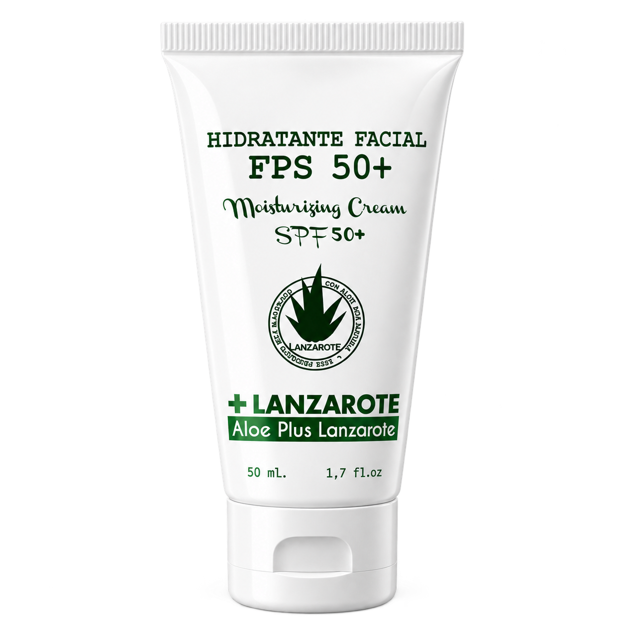 Vlažilna krema za obraz s SPF 50+ z aloe vero
