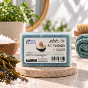 Alternative view of Ročno izdelano milo z morsko soljo in algami, 100g