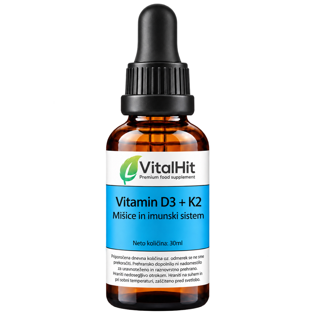 Vitamin D3 + K2 MK-7 – tekoče prehransko dopolnilo
