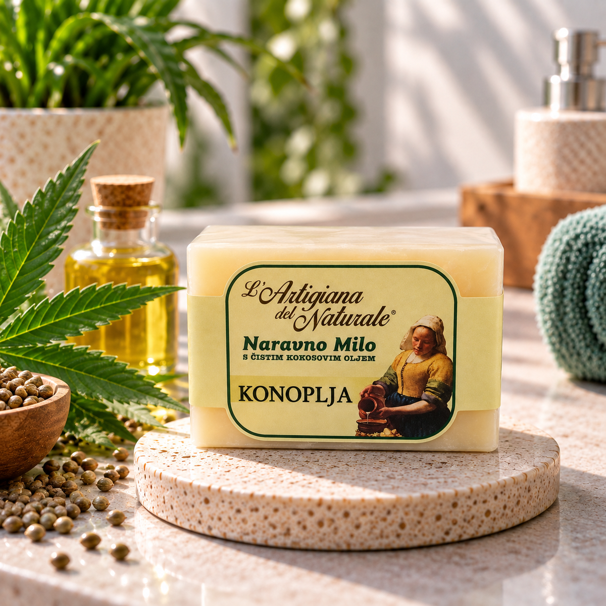 Naravno konopljino milo, 100g - slika 2