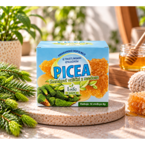 Alternative view of PICEA – Smrekovi vršički z medom, 16 vrečkic